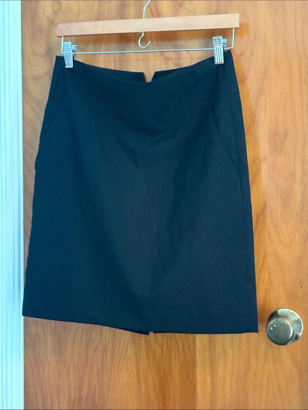 Banana Republic Black Pencil Skirt with Subtle Notch